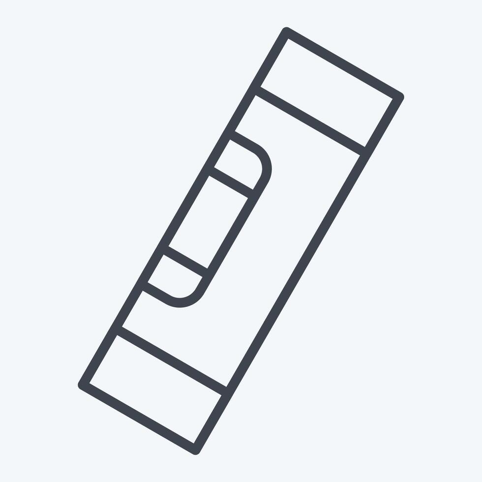 Icon Spirit Level. related to Repair Tools symbol. line style. design editable vector