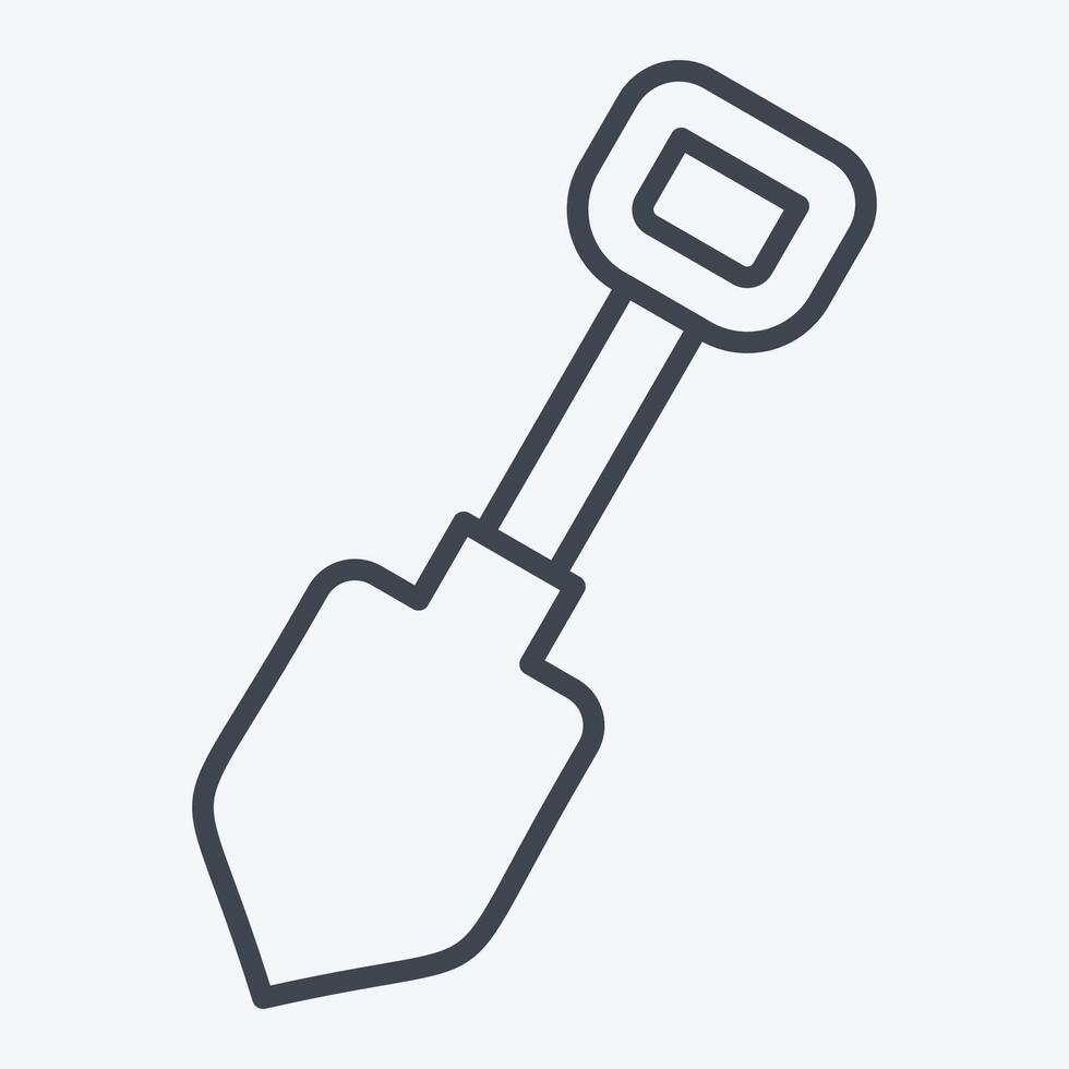 Icon Showel. related to Repair Tools symbol. line style. design editable vector