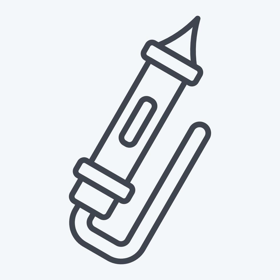 Icon Test Light. related to Repair Tools symbol. line style. design editable vector