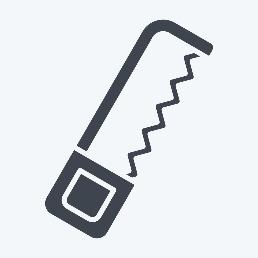 Icon Coping Saw. related to Repair Tools symbol. glyph style. design editable vector