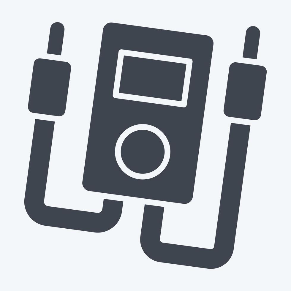 Icon Electrical Meter. related to Repair Tools symbol. glyph style. design editable vector