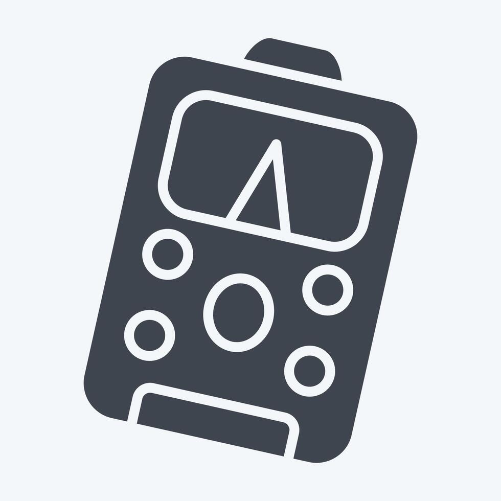 Icon Power Meter. related to Repair Tools symbol. glyph style. design editable vector