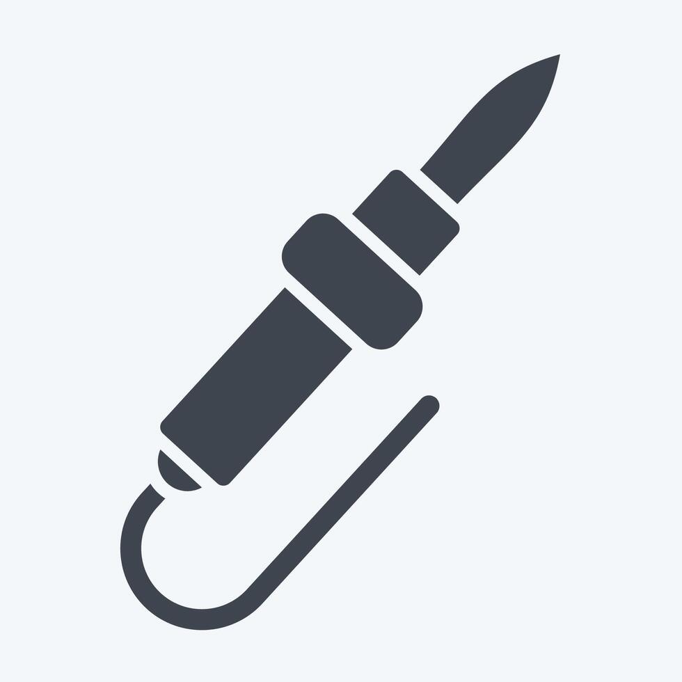 Icon Soldering Iron. related to Repair Tools symbol. glyph style. design editable vector