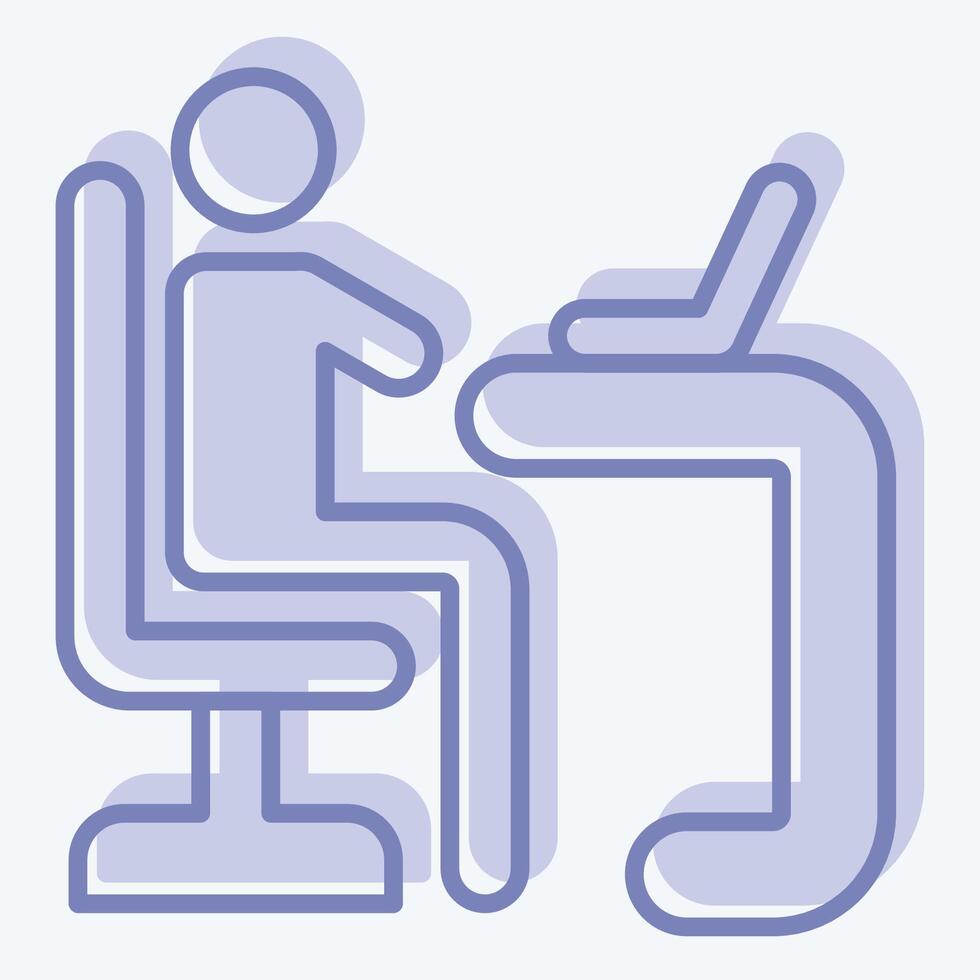Icon Learner. related to Development symbol. two tone style vector