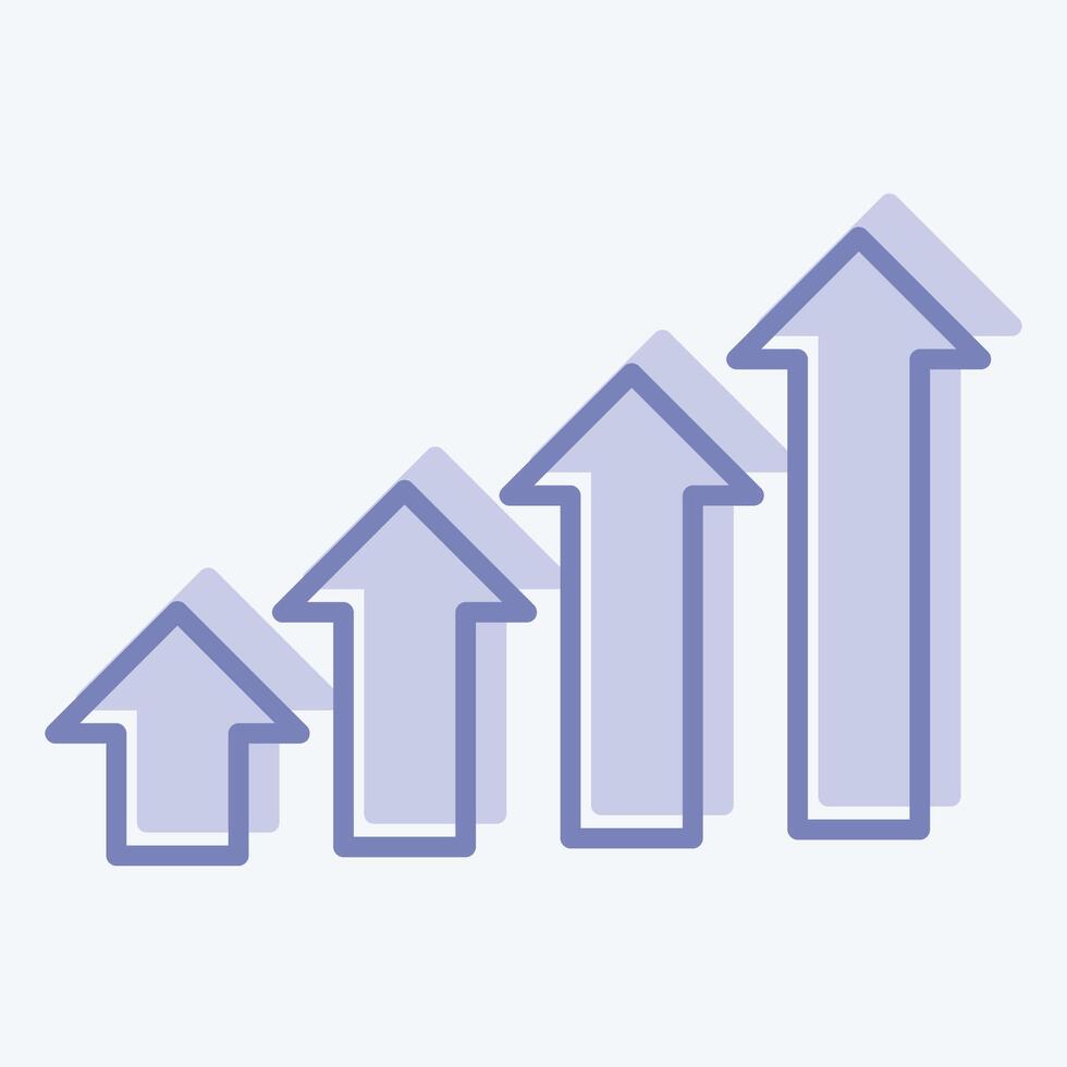 Icon Development Steps. related to Development symbol. two tone style vector