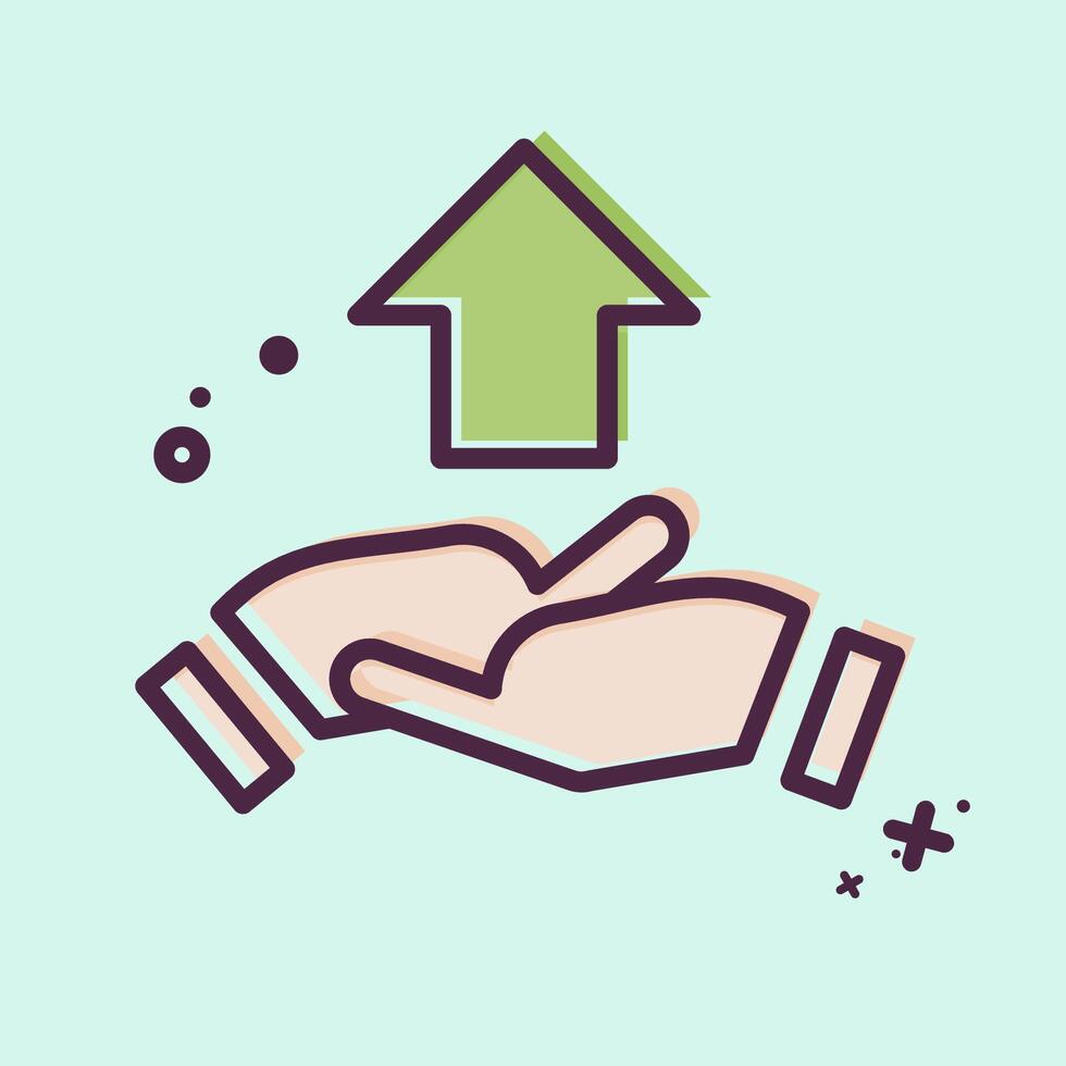 Icon Development Cooperation. related to Development symbol. MBE style vector