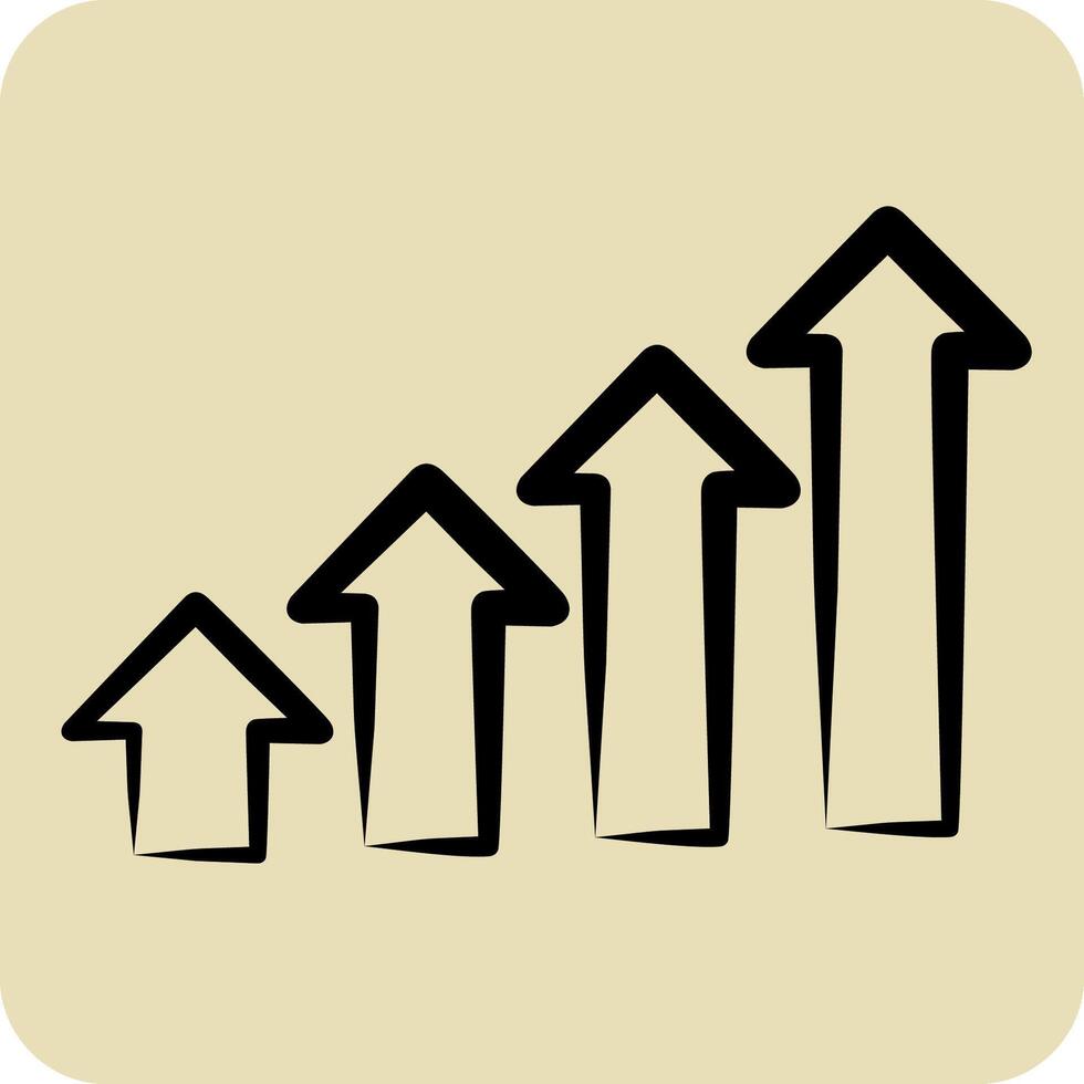 Icon Development Steps. related to Development symbol. hand drawn style vector
