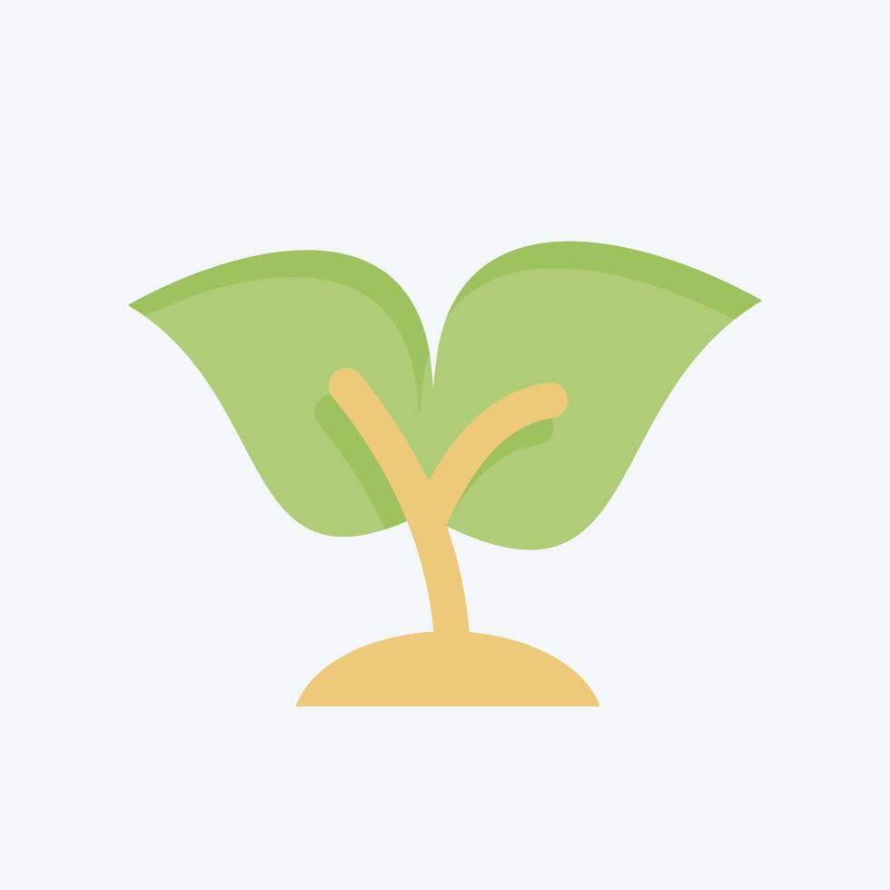 Icon Seedling. related to Development symbol. flat style vector