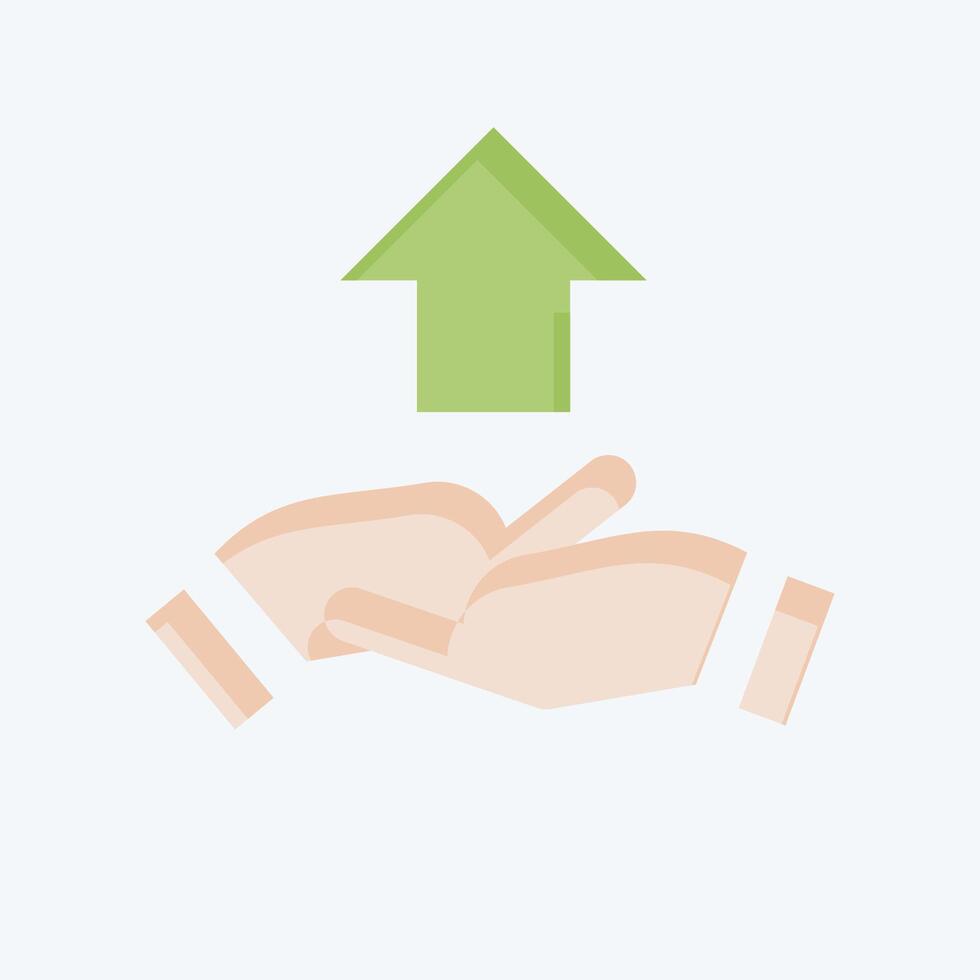 Icon Development Cooperation. related to Development symbol. flat style vector