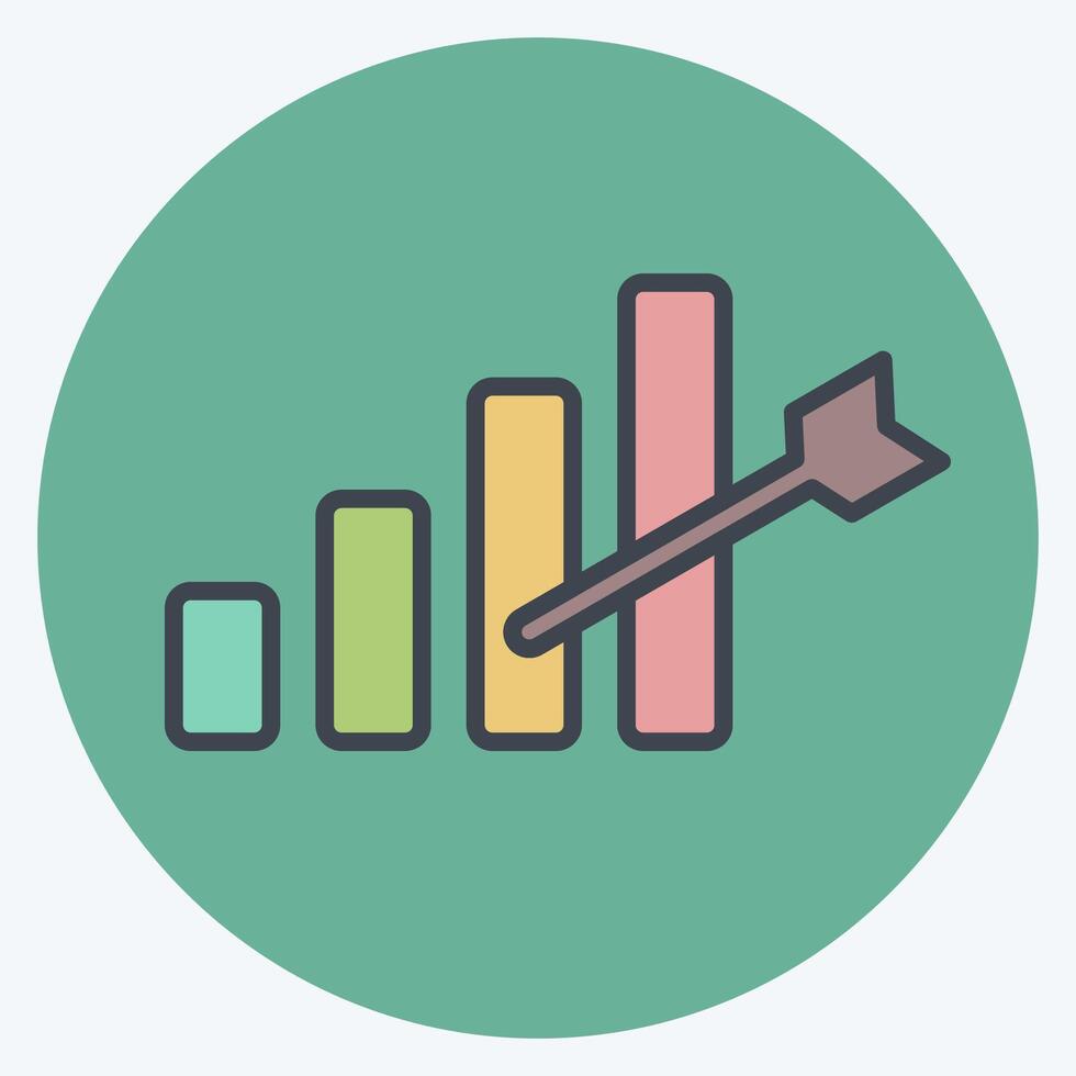 Icon Development Goals. related to Development symbol. color mate styleIcon Development Goals. related to Development symbol. color mate style vector