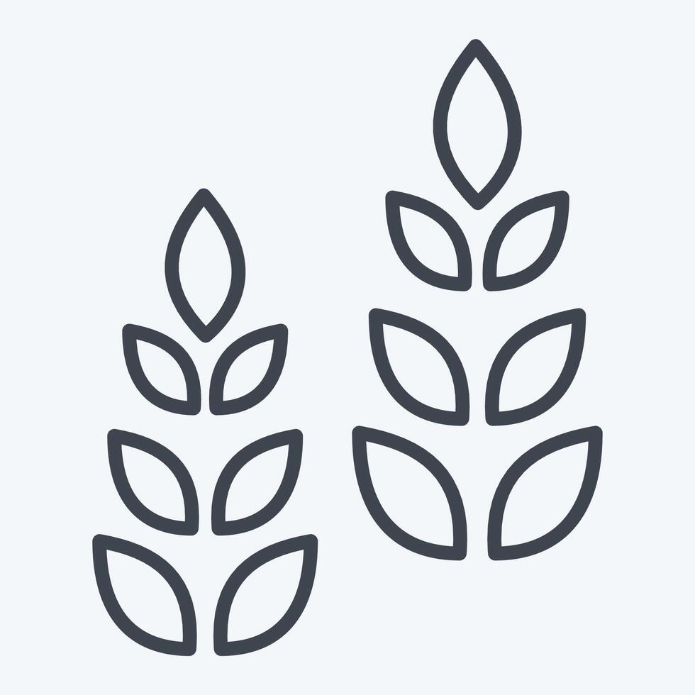 Icon Growth Tree. related to Development symbol. line style vector