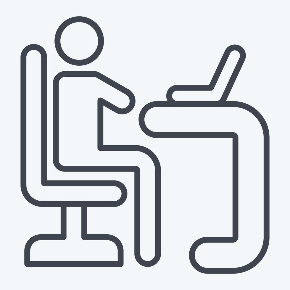 Icon Learner. related to Development symbol. line style vector