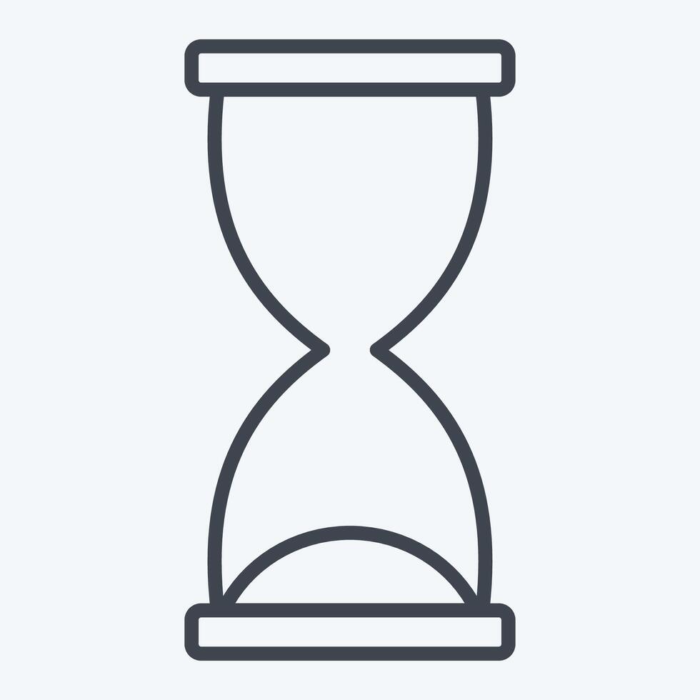 Icon Development Time. related to Development symbol. line style vector