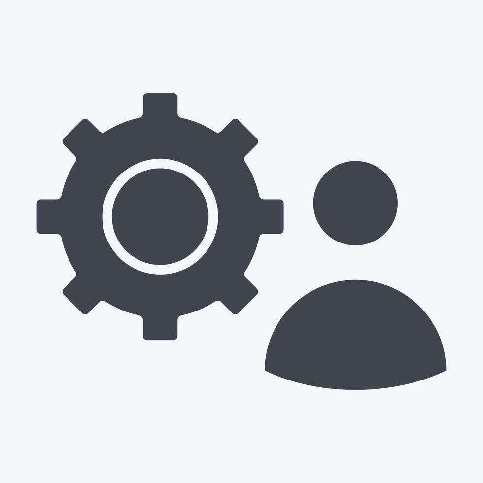 Icon Skills. related to Development symbol. glyph style vector