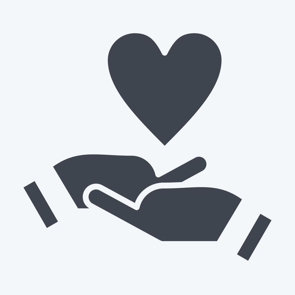 Icon Emotional Development. related to Development symbol. glyph style vector