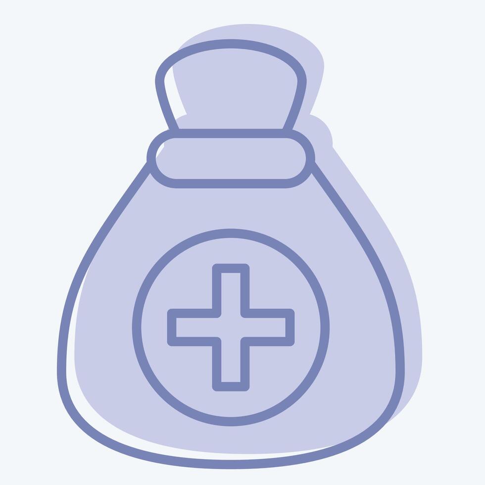 Icon Medical Donation. related to World Peace symbol. two tone style. editable vector