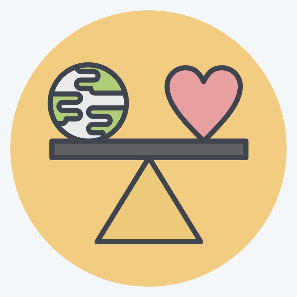 Icon Level. related to World Peace symbol. color mate style. design editable vector