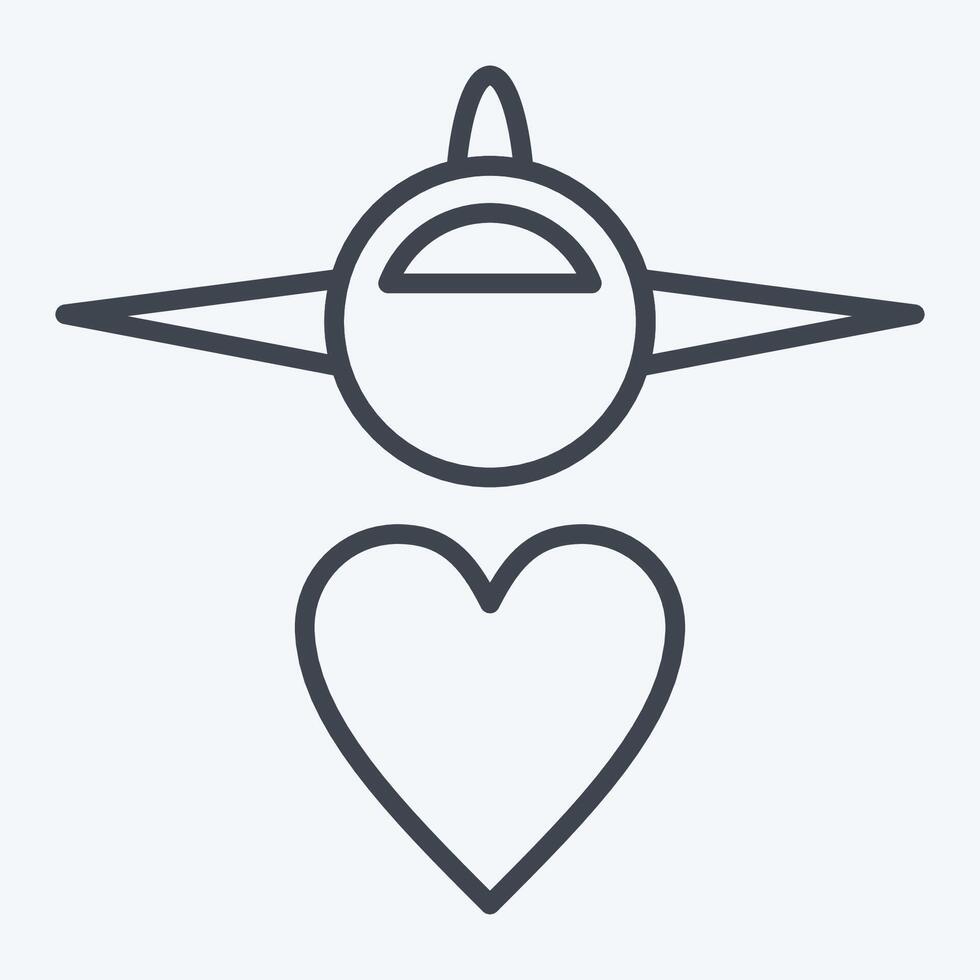 Icon Transport. related to World Peace symbol. line style. design editable vector