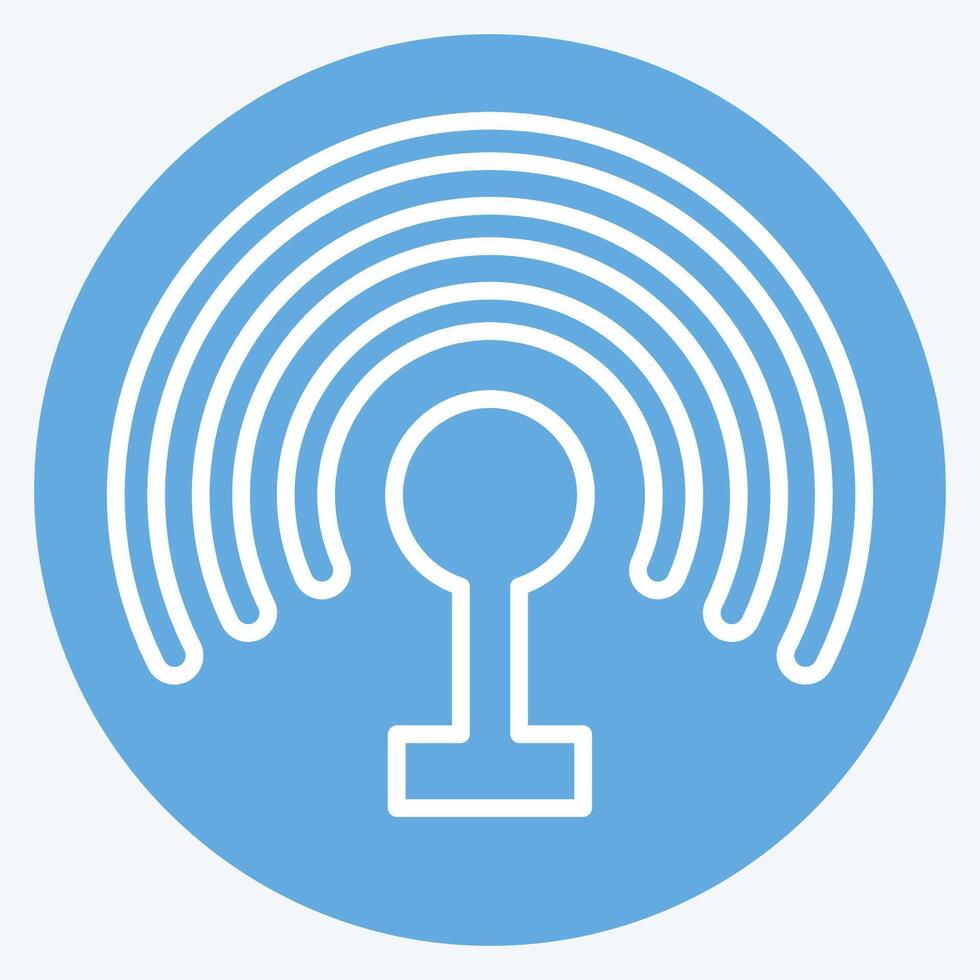 Icon Hotspot. related to Wifi symbol. blue eyes style. design editable vector