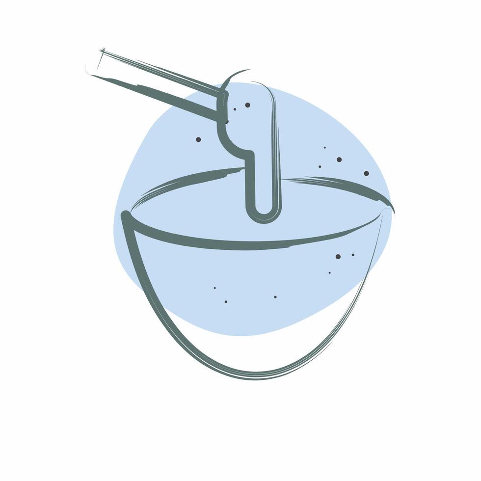 Icon Sugaring. related to Cosmetology symbol. Color Spot Style. design editable vector