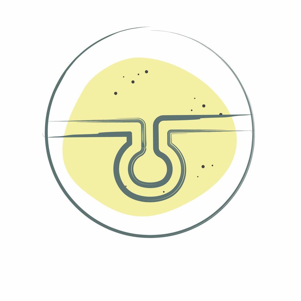 Icon Pore Clearing. related to Cosmetology symbol. Color Spot Style. design editable vector