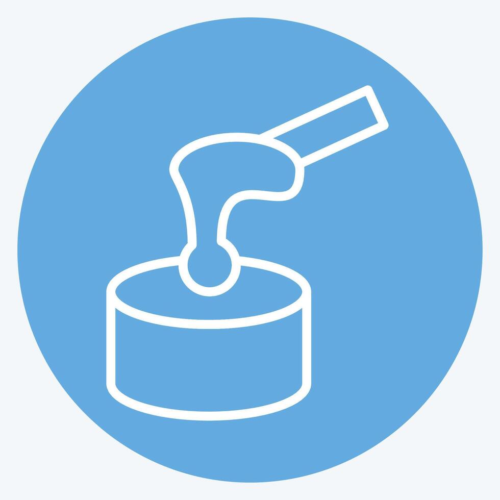 Icon Waxing. related to Cosmetology symbol. blue eyes style. design editable vector
