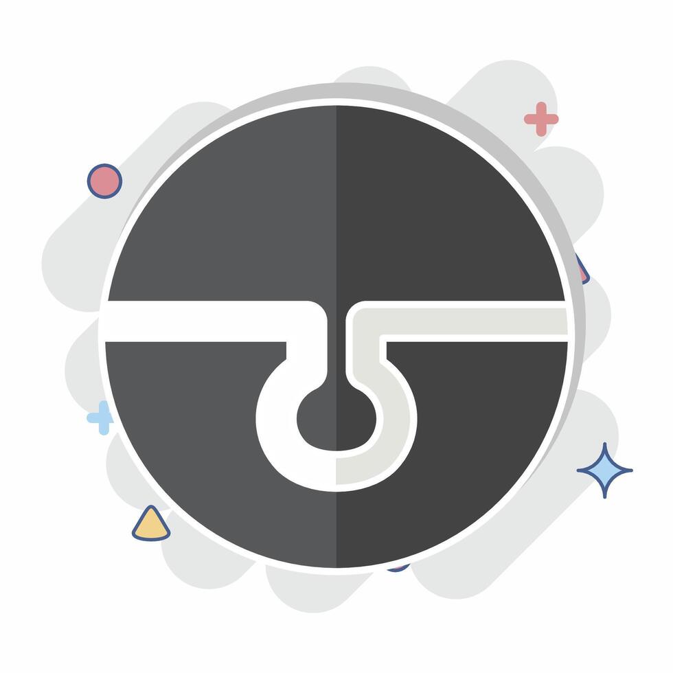 Icon Pore Clearing. related to Cosmetology symbol. comic style. design editable vector