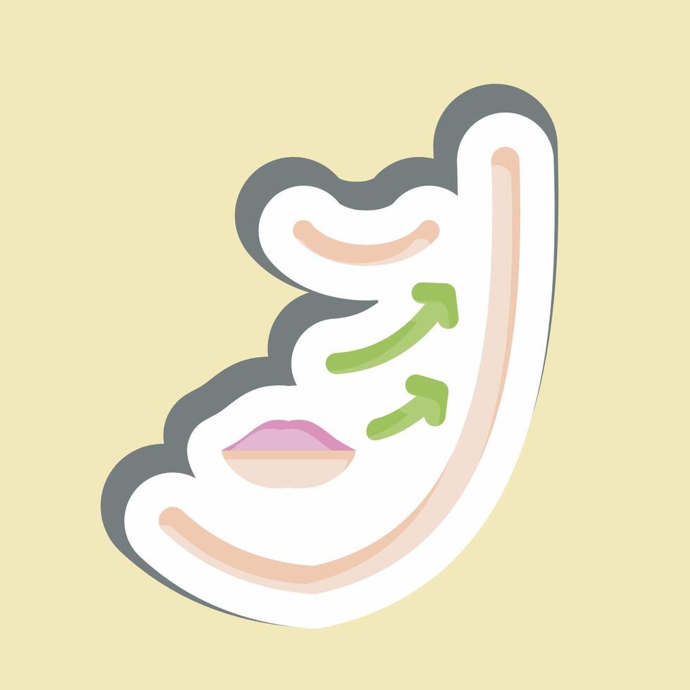 Sticker Mesothreads. related to Cosmetology symbol. design editable vector