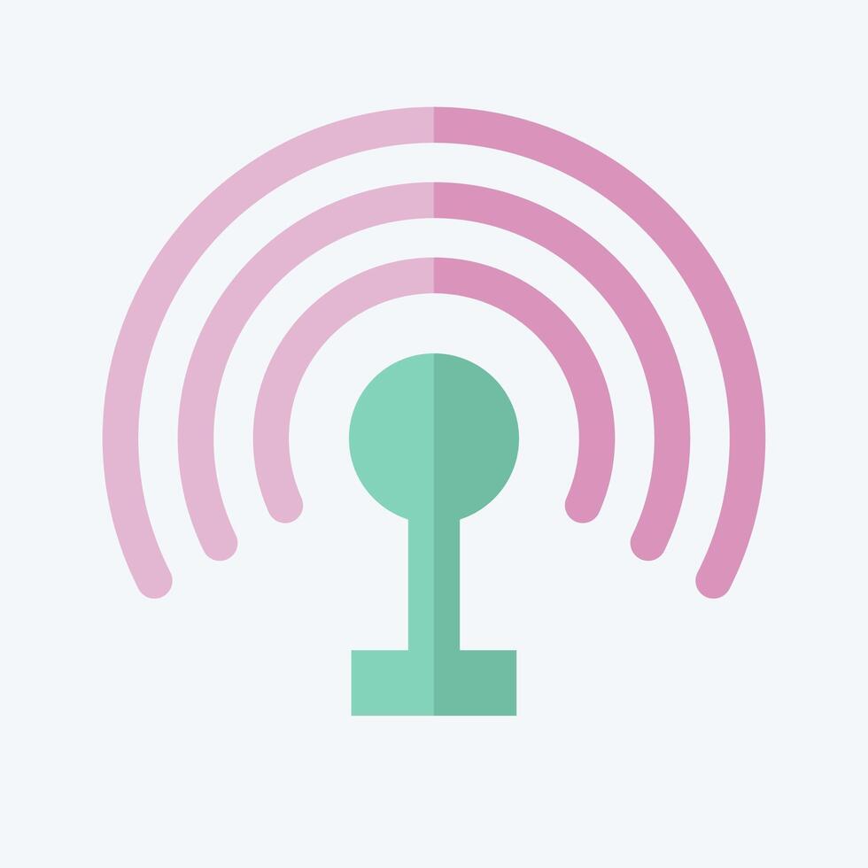 Icon Hotspot. related to Wifi symbol. flat style. design editable vector