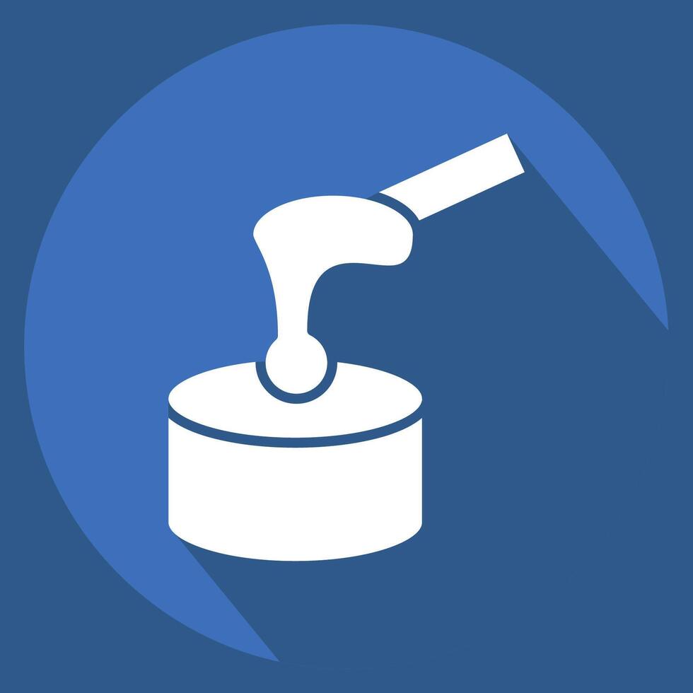 Icon Waxing. related to Cosmetology symbol. long shadow style. design editable vector