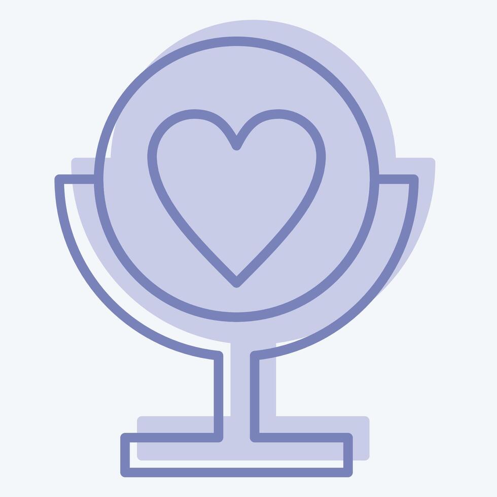 Icon Self Esteem. related to Cosmetology symbol. two tone style. design editable vector