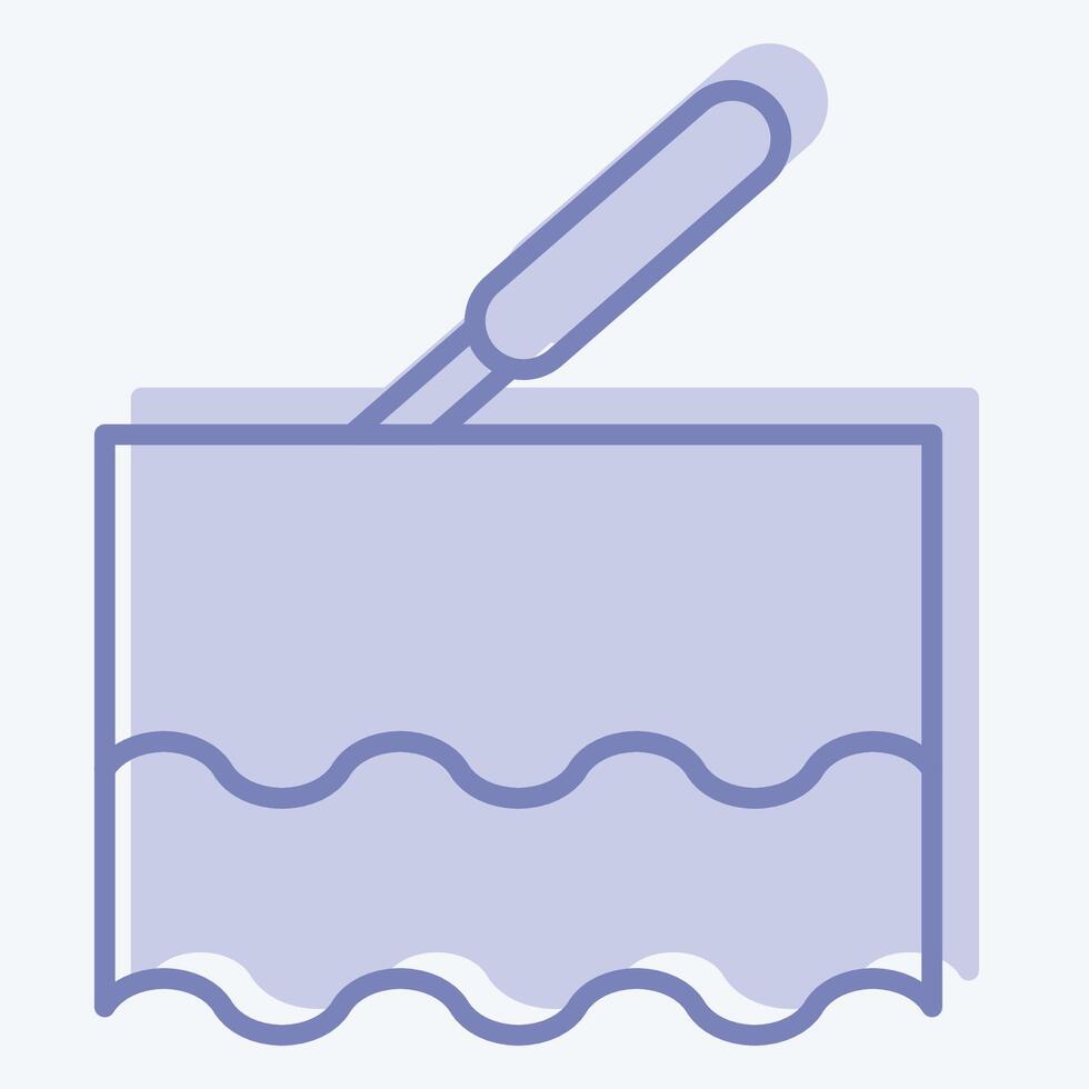 Icon Laser. related to Cosmetology symbol. two tone style. design editable vector