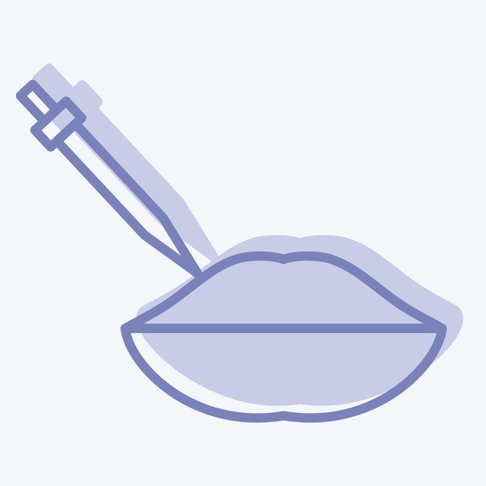 Icon Lip Filler. related to Cosmetology symbol. two tone style. design editable vector