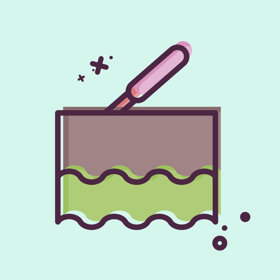 Icon Laser. related to Cosmetology symbol. MBE style. design editable vector