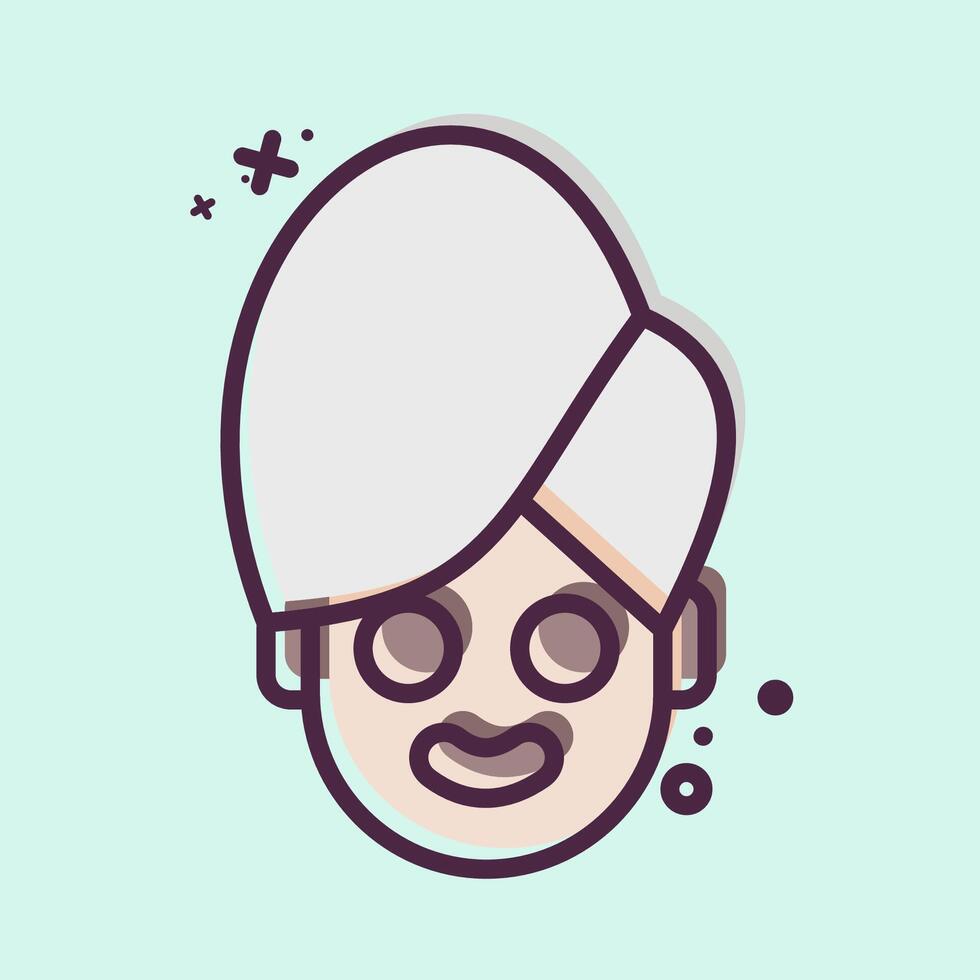 Icon Beauty Treatment. related to Cosmetology symbol. MBE style. design editable vector