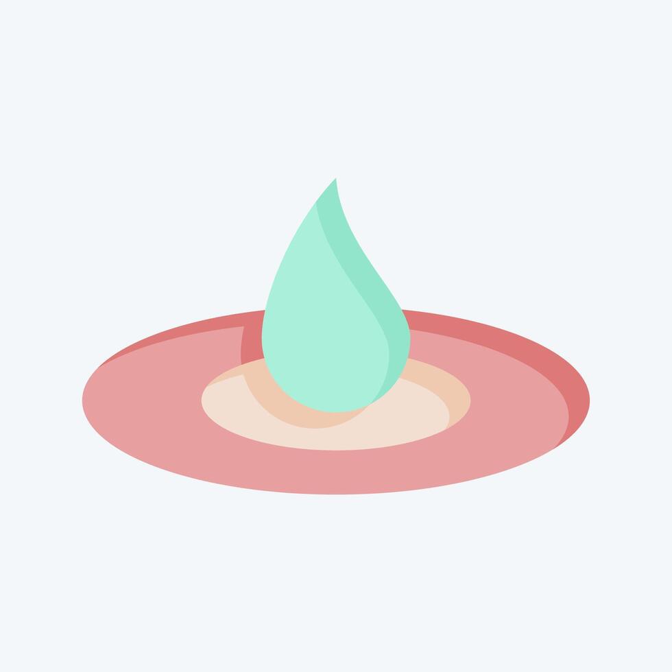 Icon Humidification. related to Cosmetology symbol. flat style. design editable vector