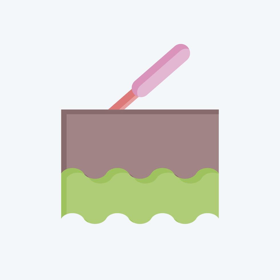 Icon Laser. related to Cosmetology symbol. flat style. design editable vector