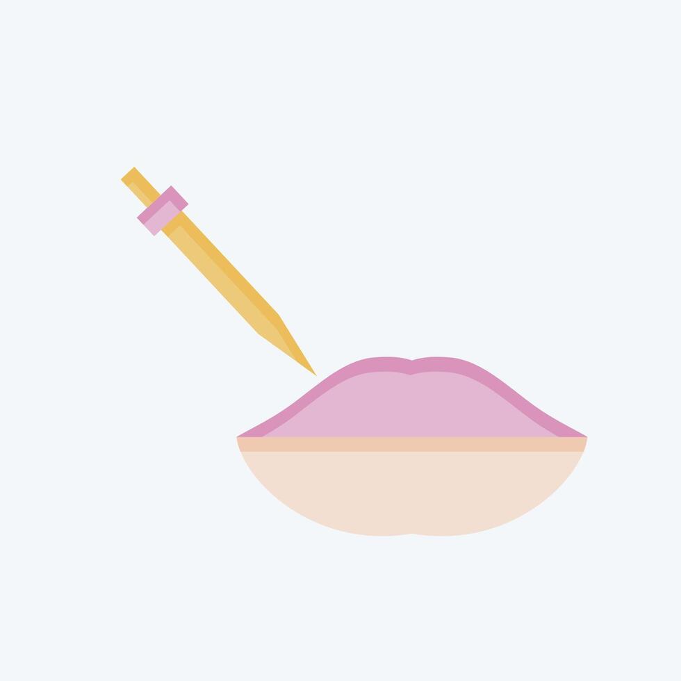 Icon Lip Filler. related to Cosmetology symbol. flat style. design editable vector