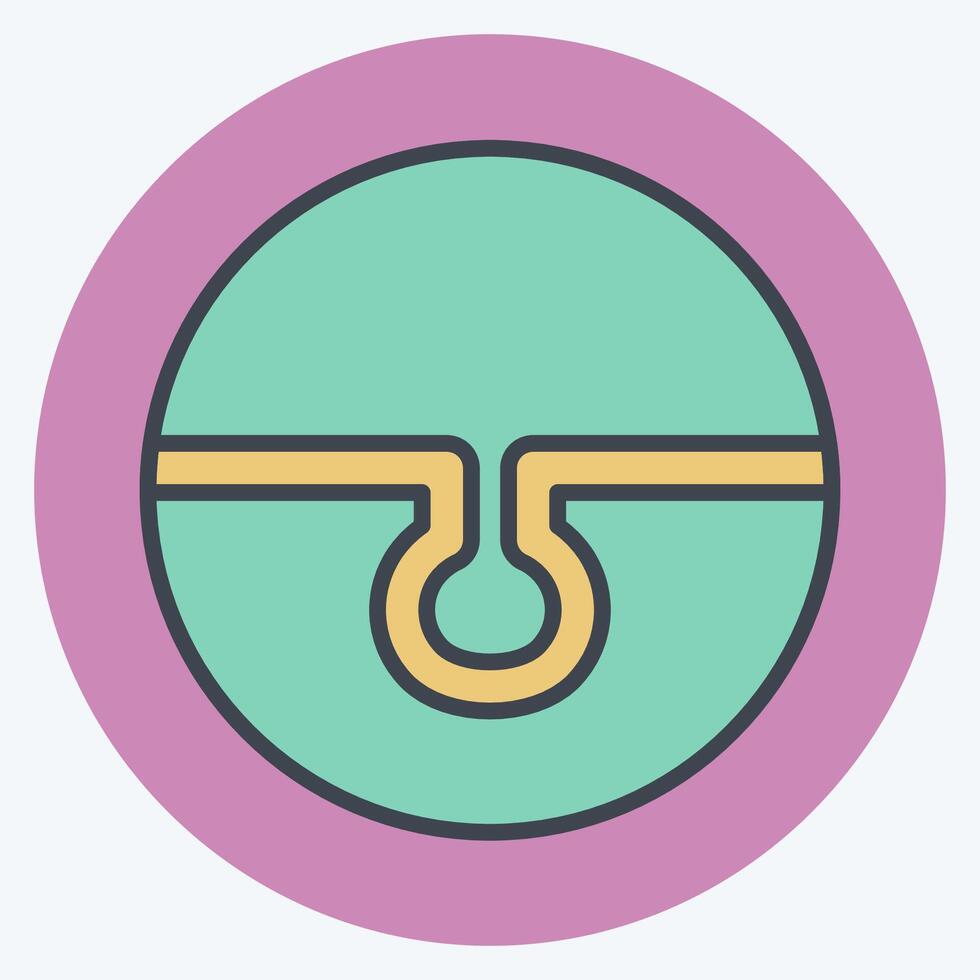 Icon Pore Clearing. related to Cosmetology symbol. color mate style. design editable vector