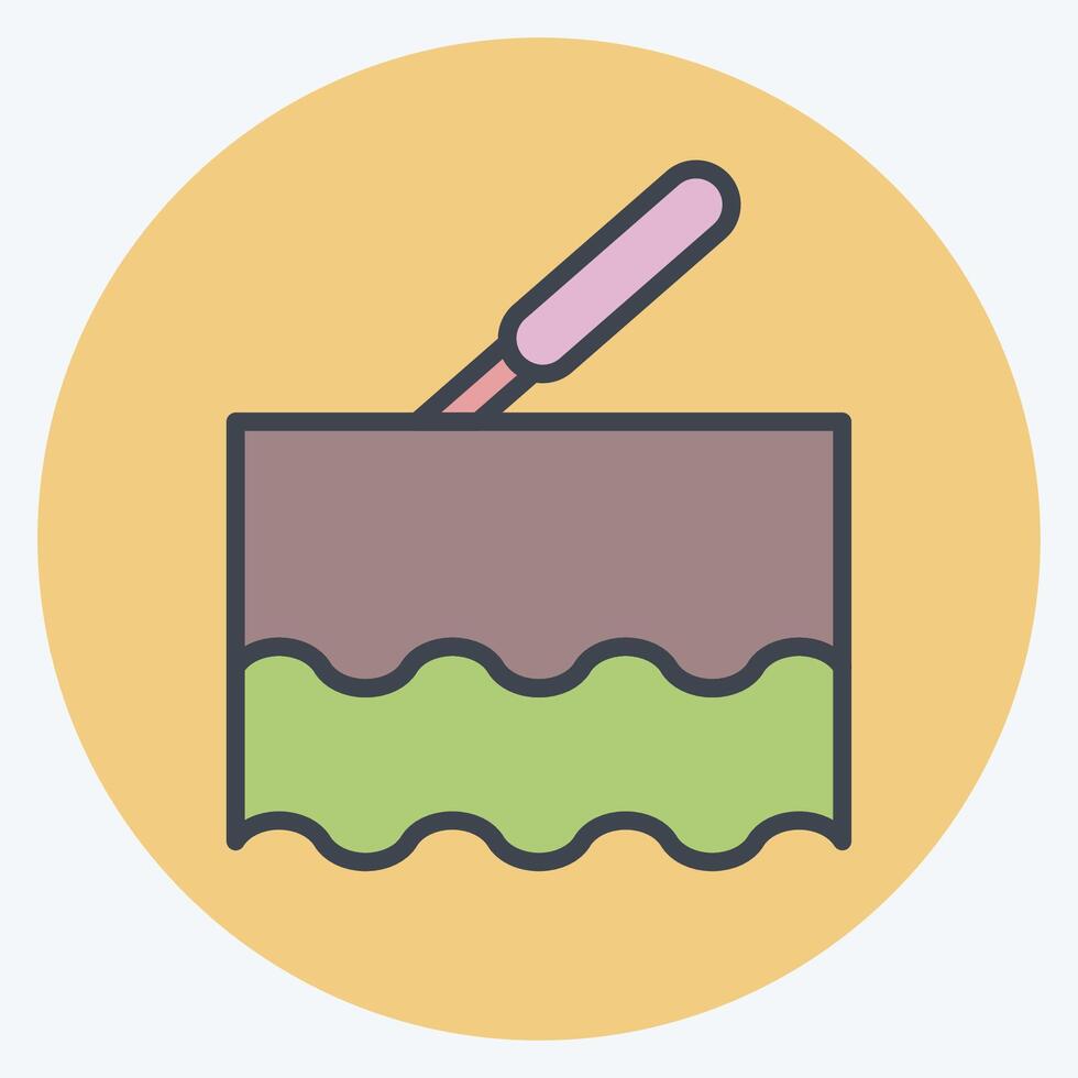 Icon Laser. related to Cosmetology symbol. color mate style. design editable vector