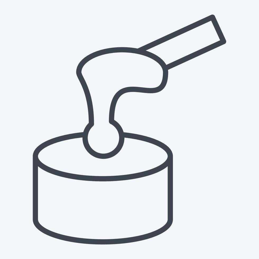 Icon Waxing. related to Cosmetology symbol. line style. design editable vector