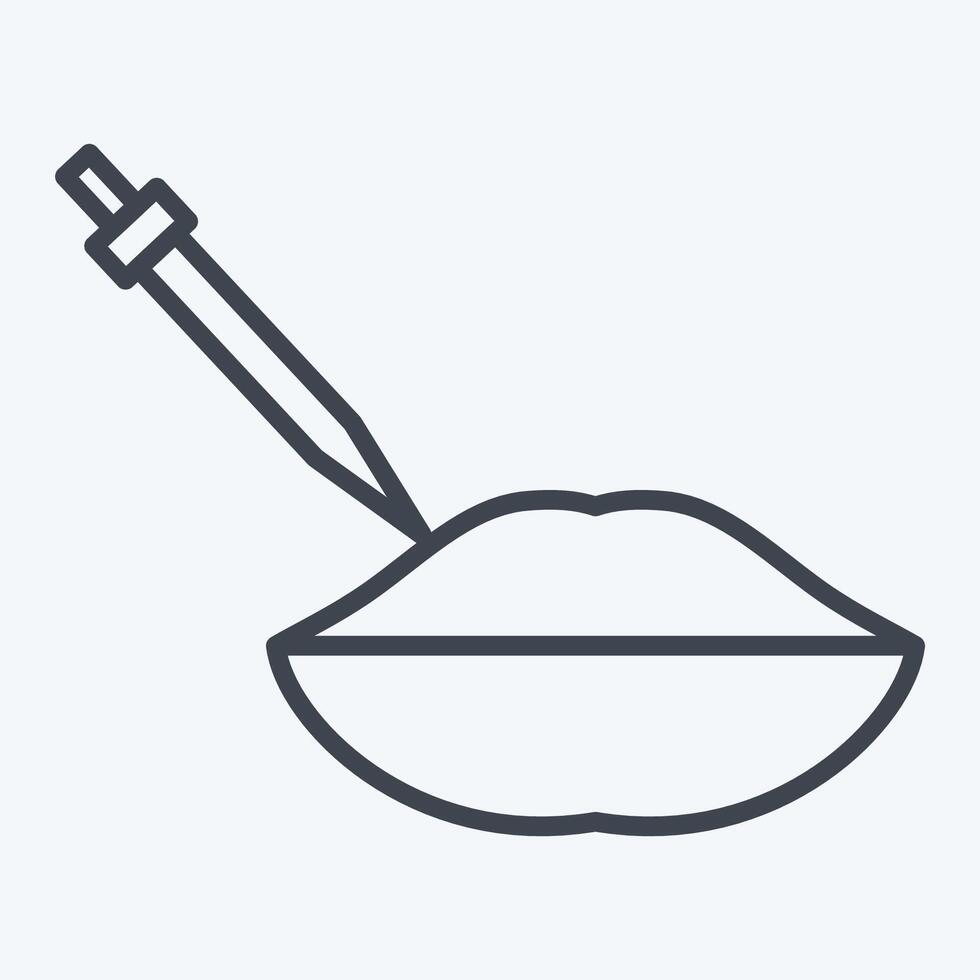 Icon Lip Filler. related to Cosmetology symbol. line style. design editable vector
