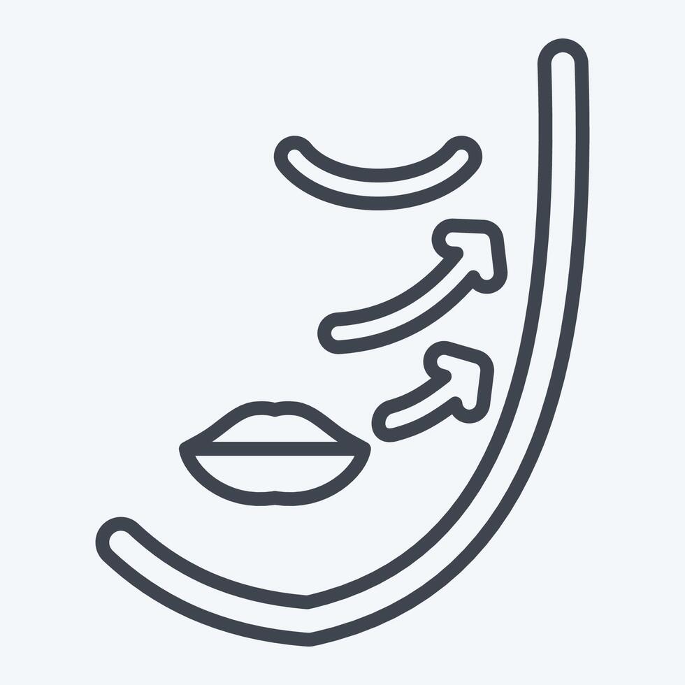 Icon Mesothreads. related to Cosmetology symbol. line style. design editable vector