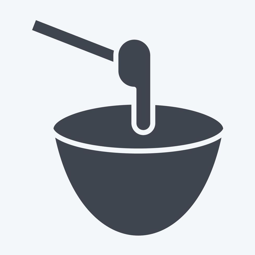 Icon Sugaring. related to Cosmetology symbol. glyph style. design editable vector