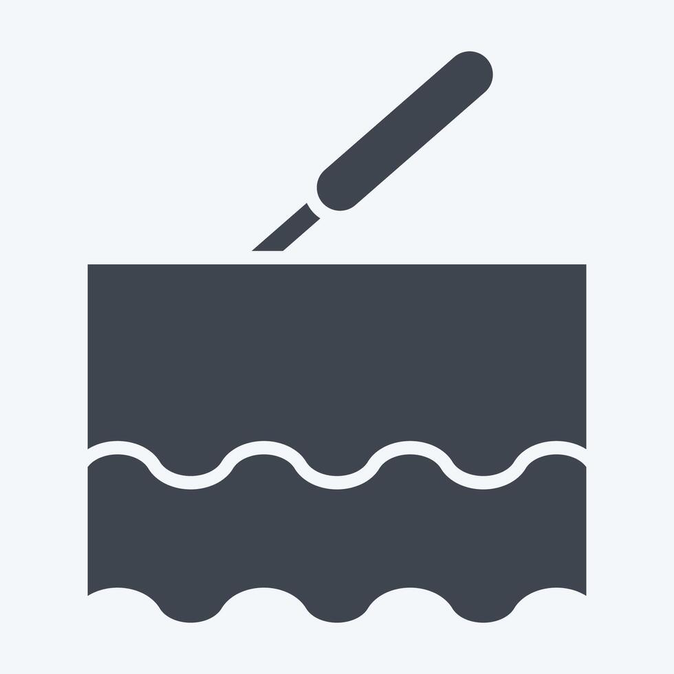 Icon Laser. related to Cosmetology symbol. glyph style. design editable vector
