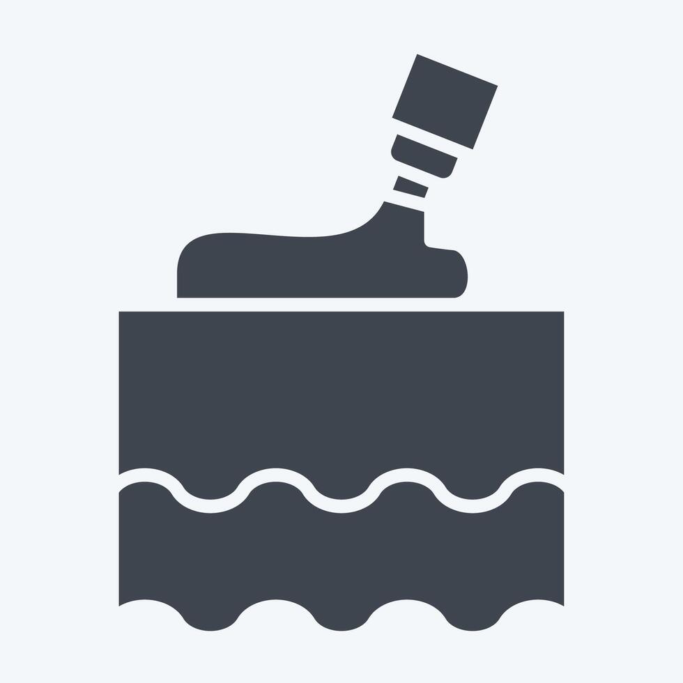 Icon Lotion. related to Cosmetology symbol. glyph style. design editable vector
