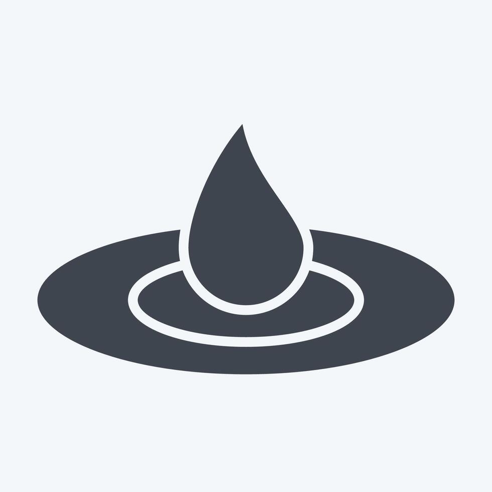 Icon Humidification. related to Cosmetology symbol. glyph style. design editable vector