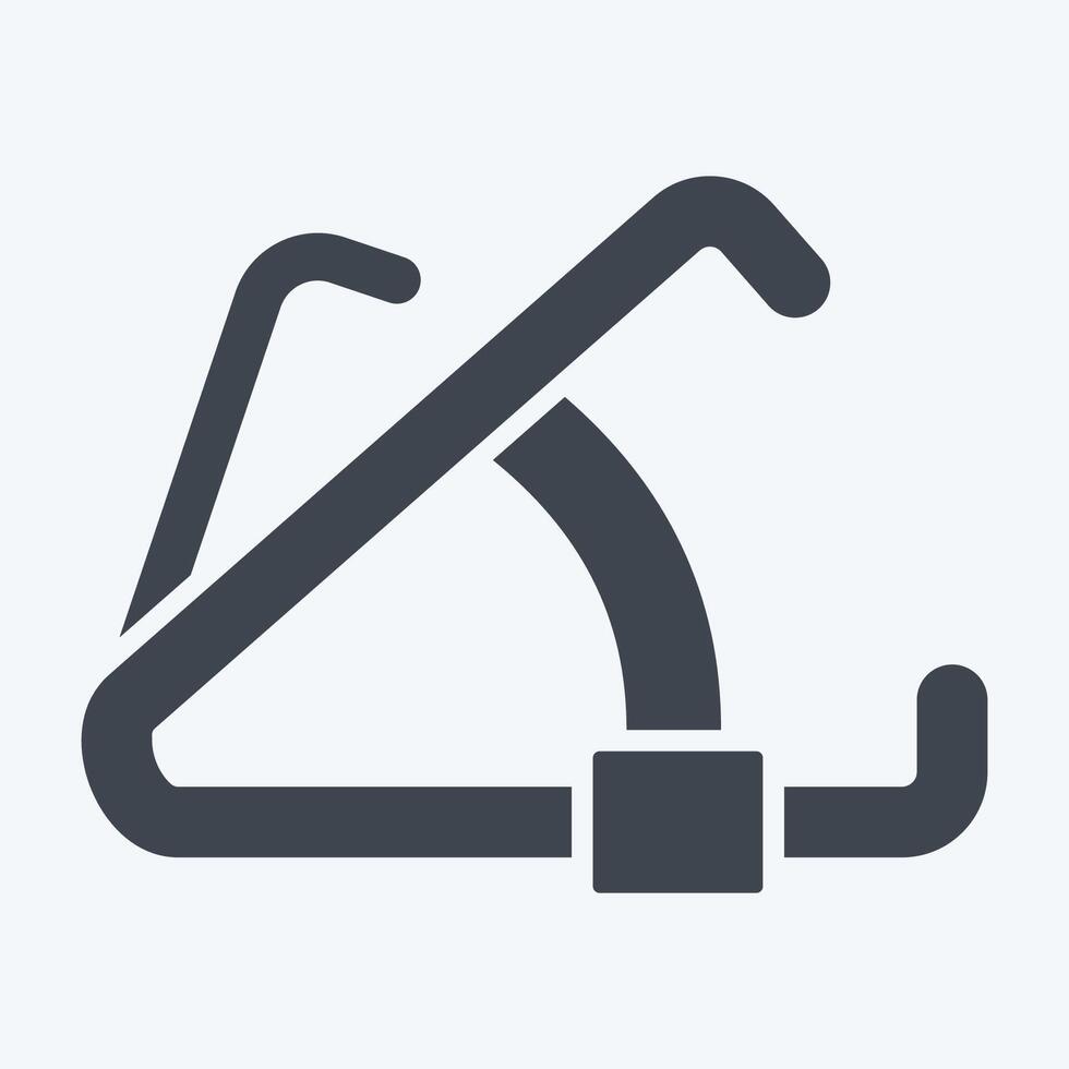 Icon Caliper. related to Cosmetology symbol. glyph style. design editable vector