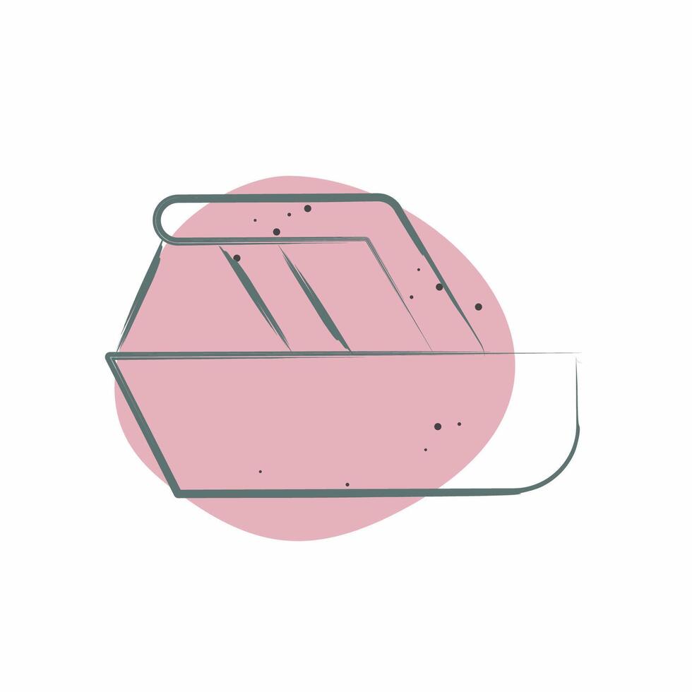 Icon Yacht. related to Transport symbol. Color Spot Style. design editable vector