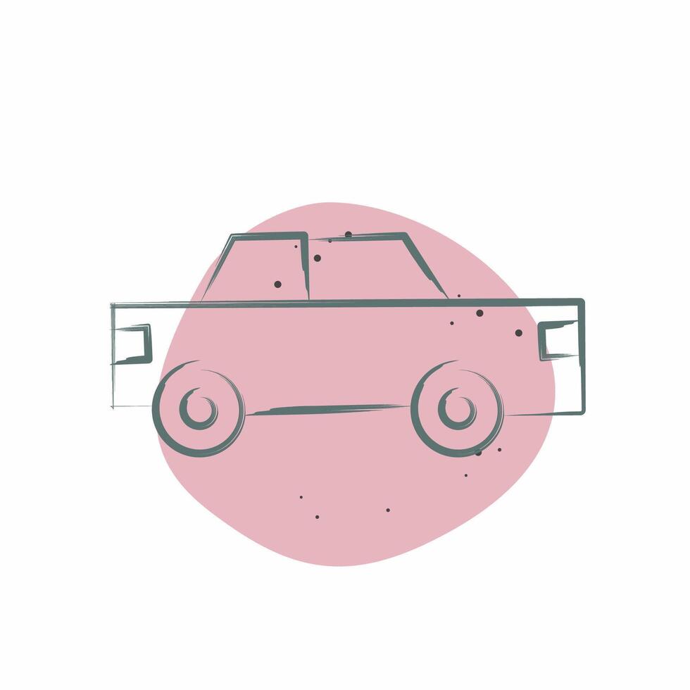 Icon Taxi. related to Transport symbol. Color Spot Style. design editable vector